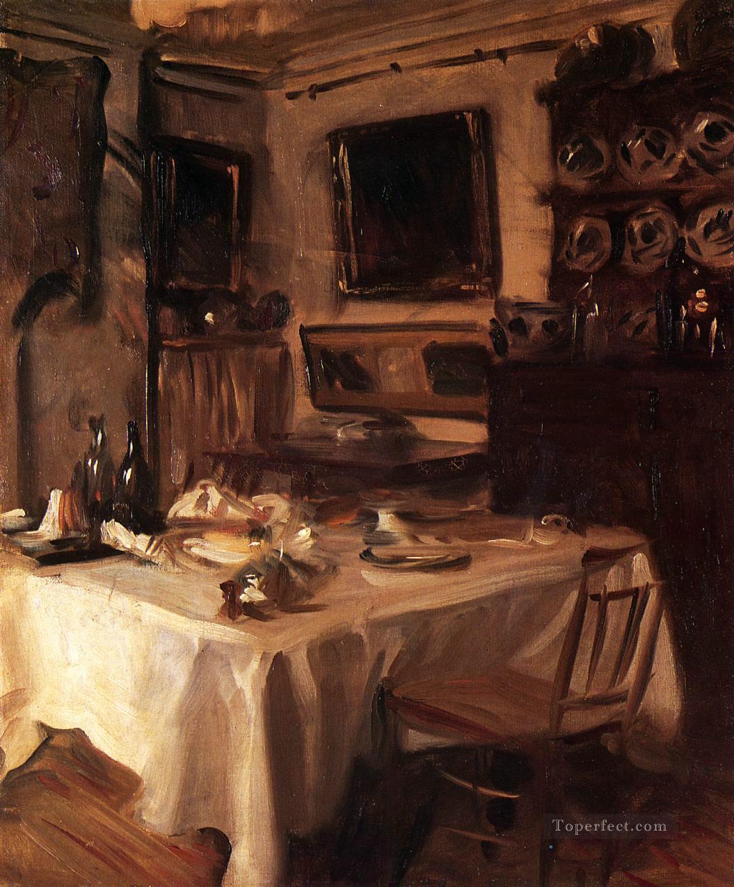 My Dining Room John Singer Sargent Oil Paintings